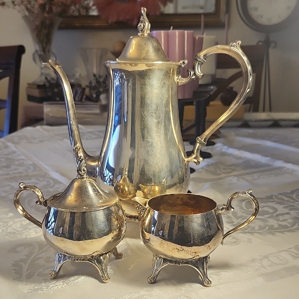 Vintage Silver Plated Tea Set